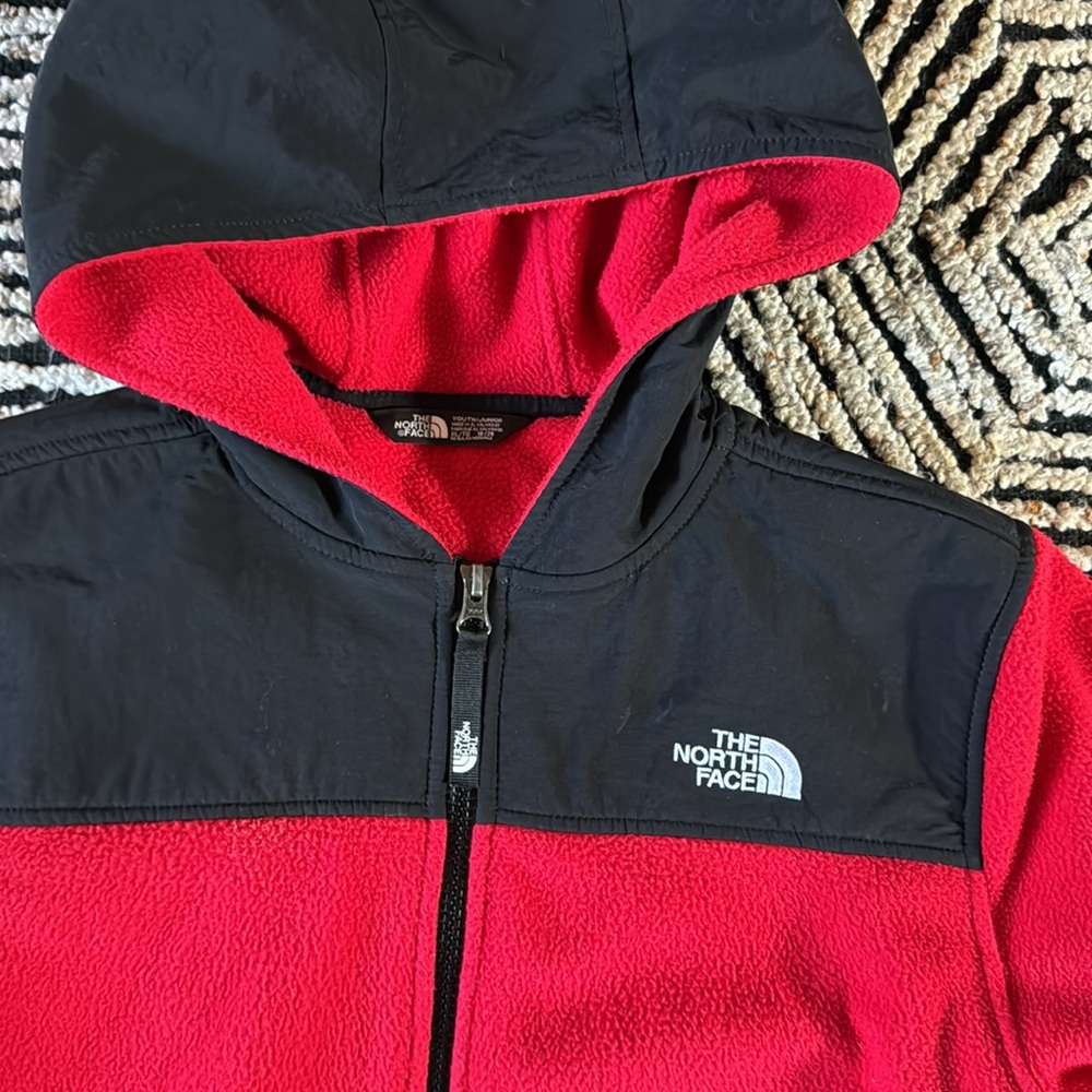 *3 for $60* The North Face fleece zip down hoodie, youth XL 18/20 - Picture 2 of 4